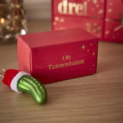 Adventskalender-Box zum Selbstbefüllen, bordeaux
