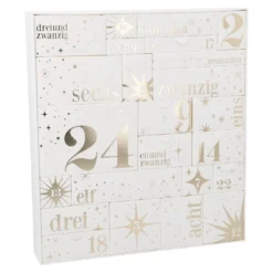 Adventskalender-Box zum Selbstbefüllen, creme