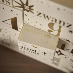 Adventskalender-Box zum Selbstbefüllen, creme