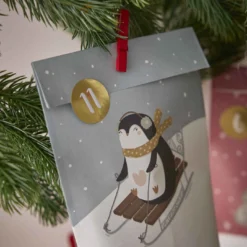 Adventskalender-Set Design, bunt