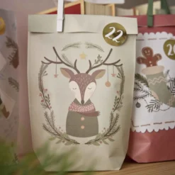 Adventskalender-Set Design, bunt
