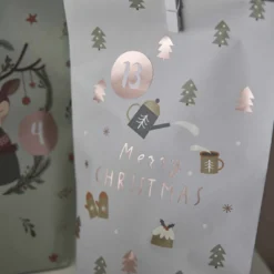 Adventskalender-Set Edel, Motiv/pastell