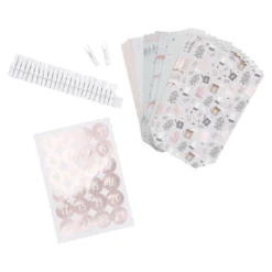 Adventskalender-Set Edel, Motiv/pastell