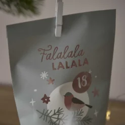 Adventskalender-Set Edel, Spruch/pastell