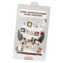 Adventskalender-Set Rubbel, grün/braun