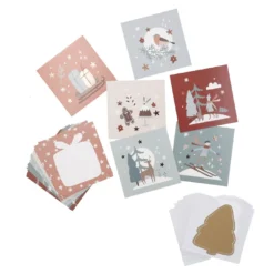 Adventskalender-Set Rubbel, rosa/blau