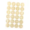 Adventskalender-Sticker, 24 Stk, gold