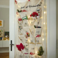 Adventskalender Taschen, natur, 60 x 115 cm