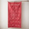 Adventskalender Taschen, rot, 60 x 115 cm
