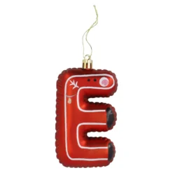 Anhänger Buchstabe, E/rot, 10 cm
