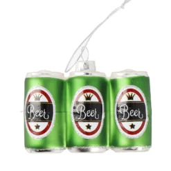 Anhänger Fancy, bunt, Bier, grün, 9 cm