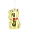 Anhänger Fancy, bunt, Winkekatze/gold, 10.5 cm