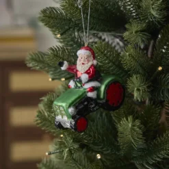 Anhänger Fancy, Deluxe, Santa/Traktor