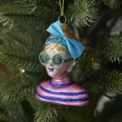 Anhänger Fancy, Edel, Frau/Schleife, 10 cm