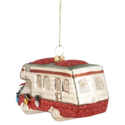 Anhänger Fancy, Edel, Wohnmobil/rot-grün, 11.5 x 6.5 cm