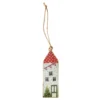 Anhänger Haus, weiß, 13 cm