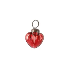 Anhänger Mini-Ornament Edel, Herz, rot