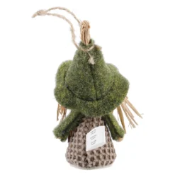Anhänger Vogelscheuche, grün/grau, 13.5 cm