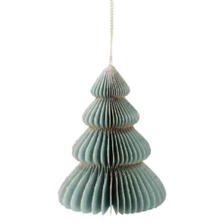 Anhänger Wabe, Tannenbaum, mintgrün/rund, 10 cm