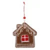 Anhänger Weihnachten, Lebkuchen-Haus/dunkelbraun, 10.5 cm