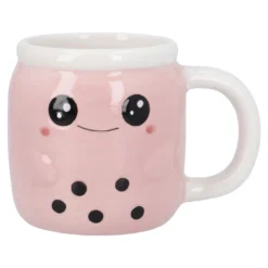 Becher Bubble Tea, rosa, 370 ml