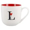 Becher Buchstabe/Ballon, L/innen rot, 450 ml