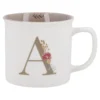 Becher Buchstabe/Blumen, A, 390 ml