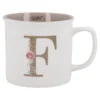 Becher Buchstabe/Blumen, F, 390 ml
