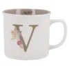 Becher Buchstabe/Blumen, V, 390 ml