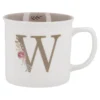 Becher Buchstabe/Blumen, W, 390 ml