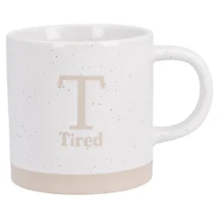 Becher Buchstabe/Feeling, Tired, 380 ml