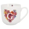 Becher Buchstabe/Flower-Herz, G, 450 ml