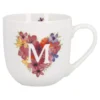 Becher Buchstabe/Flower-Herz, M, 450 ml