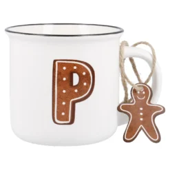 Becher Buchstabe/Lebkuchen, P, 380 ml