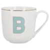 Becher Buchstabe mit Schlüsselanhänger, B/grün, 450 ml