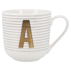 Becher Buchstabe/Streifen, A, 450 ml