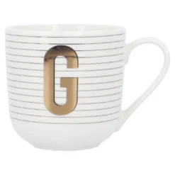 Becher Buchstabe/Streifen, G, 450 ml
