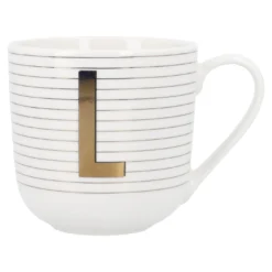 Becher Buchstabe/Streifen, L, 450 ml