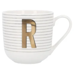 Becher Buchstabe/Streifen, R, 450 ml