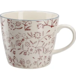 Becher China, rosa, Wiese, 300 ml