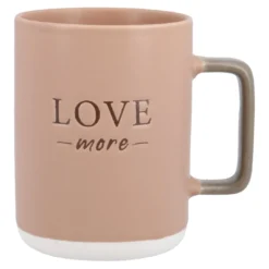 Becher mit Spruch, rosa/konisch, 400 ml