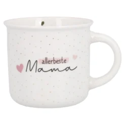 Becher Punkte mit Spruch, Mama, 350 ml