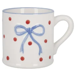 Becher Schleife/Punkte, blau, 330 ml