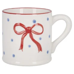 Becher Schleife/Punkte, rot, 330 ml