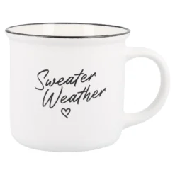 Becher Spruch, Sweater Weather, 300 ml
