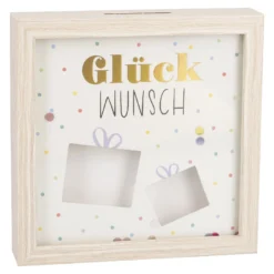 Bilderrahmen Geldgeschenk, Geschenke/natur, 12 x 12 cm