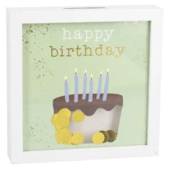 Bilderrahmen Geldgeschenk, Torte/weiß, 12 x 12 cm