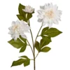Dahlie Edel, 3 Blüten, weiß, 65 cm