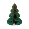 Deko-Baum Wabe, dunkelgrün/4 Stufen, 15 cm