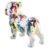 Deko-Hund Color, weiß/bunt, 21 x 7.5 x 16.5 cm
